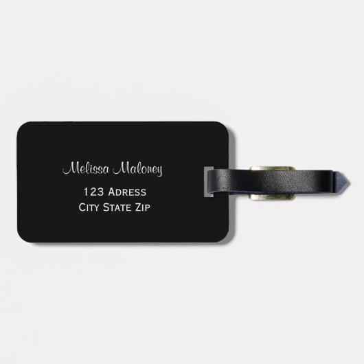 ピンクさくらんぼフラムスグリッター ラゲッジタグ (裏面横)