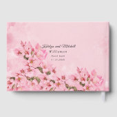 ピンクさくらんぼフラムス春の結婚式 ゲストブック (裏面)