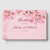 ピンクさくらんぼフラムス春の結婚式 ゲストブック (正面)