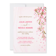 ピンクさくらんぼフローラシャワ結婚ー