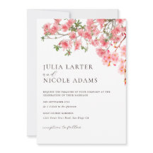 ピンクさくらんぼフローラシャワ結婚ー