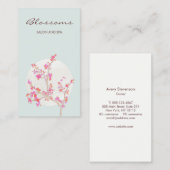 ピンクさくらんぼフローラスパとサロン 名刺 (正面/裏面)