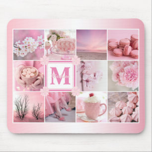 ピンクさくらんぼブラウズインスタグラムフォトグリッド桜 マウスパッド
