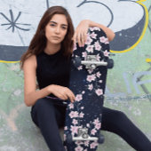 ピンクさくらんぼブロッサムスターリーナイトスカイ スケートボード