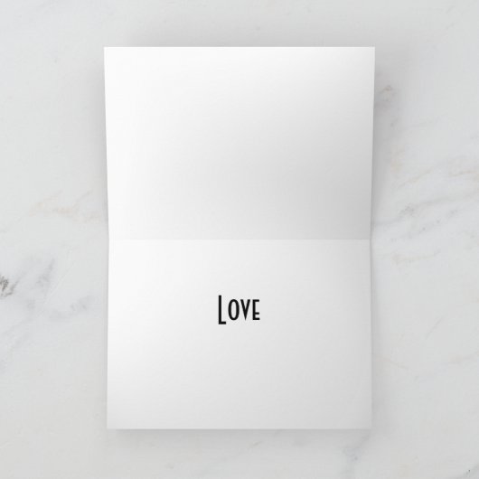 ピンクさくらんぼブロッサムハートバレンタインラブロマンス シーズンカード (内部)