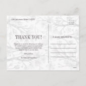 ピンクさくらんぼブロッサムフローラサンキュー結婚ズ シーズンポストカード (裏面)