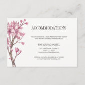 ピンクさくらんぼブロッサムフローラ宿泊施設 エンクロージャーカード (正面)