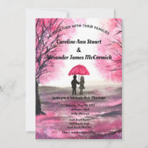 ピンクさくらんぼブロッサムフローラ結婚カップル