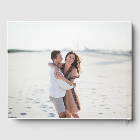 ピンクさくらんぼブロッサムフローラ結婚フレーム ゲストブック (裏面)