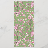 ピンクさくらんぼブロッサムフローラ結婚リースメニュー メニュー (裏面)