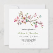 ピンクさくらんぼブロッサムフローラ追加フォト婚約 (裏面)