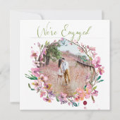 ピンクさくらんぼブロッサムフローラ追加フォト婚約 (正面)