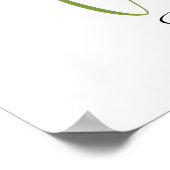 ピンクさくらんぼブロッサムブライダルシャワーポスター ポスター (角)