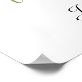 ピンクさくらんぼブロッサムブライダルシャワーポスター ポスター (角)