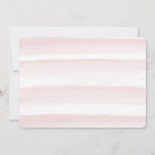 ピンクさくらんぼブロッサムリースガール1stフォト誕生日 招待状 (裏面)