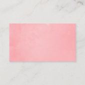 ピンクさくらんぼブロッサム幾何学春の結婚式 プレイスカード (裏面)