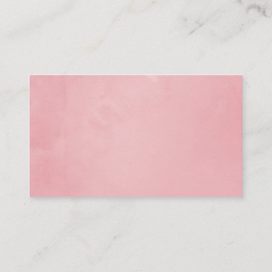 ピンクさくらんぼブロッサム幾何学春の結婚式 プレイスカード (裏面)