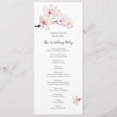 ピンクさくらんぼブロッサム日本の桜結婚ズ プログラム (正面)