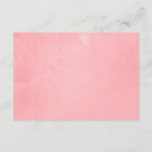 ピンクさくらんぼブロッサム春の結婚式宿泊施設 エンクロージャーカード (裏面)