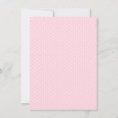 ピンクさくらんぼブロッサム春ベビーシャワー招待状 招待状 (裏面)