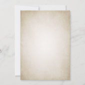 ピンクさくらんぼヴィンテージタン結婚ズ 招待状 (裏面)