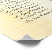 ピンクさくらんぼヴィンテージラブバード結婚ズ ポスター (角)