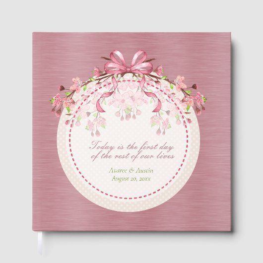 ピンクさくらんぼ今日は私たちの生活の最初の日 ゲストブック (正面)