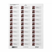 ピンクさくらんぼ咲きアジアインスパイア住所 シール (フルシート)