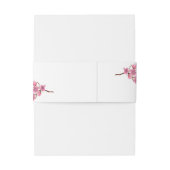 ピンクさくらんぼ結婚の花 招待状ベリーバンド (裏面例)