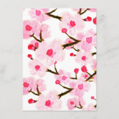 ピンクさくらんぼ結婚ブロッサム詳細 エンクロージャーカード (裏面)