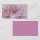 ピンクさくらんぼ花フローラ 名刺 (正面/裏面)