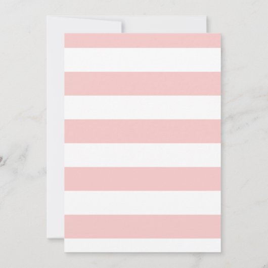 ピンクさくらんぼ花結婚式招待状 招待状 (裏面)