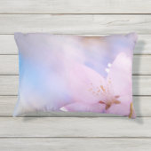 ピンクさくらんぼ花 アウトドアクッション (裏面)