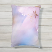 ピンクさくらんぼ花 アウトドアクッション (裏面(縦))