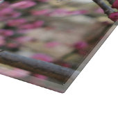 ピンクさくらんぼ花/桜/サクラ(桜) カッティングボード (角)