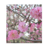 ピンクさくらんぼ花/桜/サクラ(桜) ノートパッド (正面)