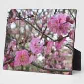 ピンクさくらんぼ花/桜/サクラ(桜) フォトプラーク (側面)