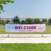 ピンクさくらんぼ花 横断幕 (インサイチュ)