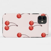 ピンクさくらんぼ Case-Mate iPhoneケース (裏面(横))