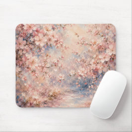 ピンクさくら 桜 ロマンチックで夢のような マウスパッド