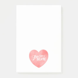 ピンクすごいの水の色のハートの母の日 ポストイット