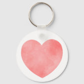 ピンクすごいの水色ハートの母文字 キーホルダー (裏面)