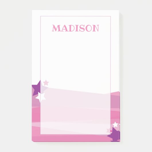 ピンクすごい星の投稿Itメモ ポストイット (正面)