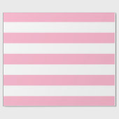 ピンクそして白くストライプのなギフトの包装紙 ラッピングペーパー (フラット)