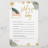 ピンクそりのクリスマスの赤ちゃんシャワーベビー (正面)