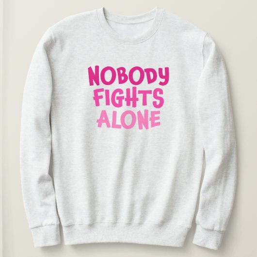 ピンクだけで戦う人はいない スウェットシャツ (デザイン正面)