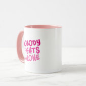 ピンクだけで戦う人はいない マグカップ (正面左)