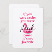 ピンクだったな (正面/裏面)