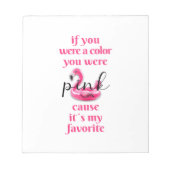 ピンクだったな…ノートパッド ノートパッド (正面)