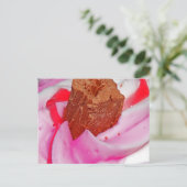 ピンクつや消しとフレーク ポストカード (スタンド正面)